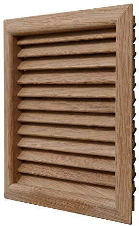 La Ventilazione Griglia di Ventilazione quadrata in legno teak, da incasso. Dimensioni 172x172 mm