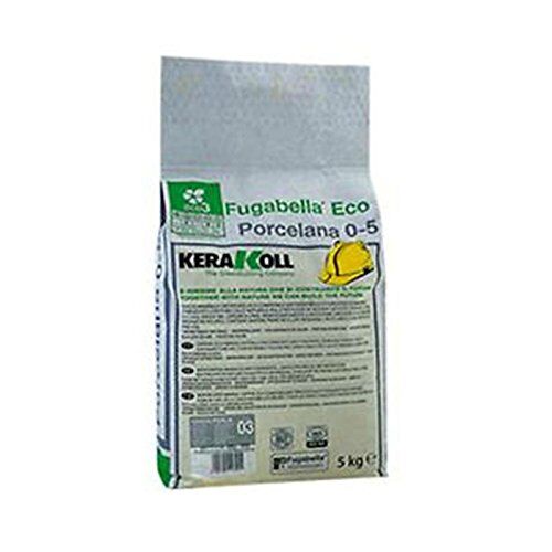 Kerakoll FUGANTE FUGABELLA PORCELANA ECO 0-5  GRIGIO FERRO STUCCO PER PIASTRELLE 5 KG