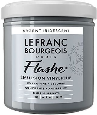 Lefranc Bourgeois Flashe, vernice acrilica, SiLBer iridescente, 125 ml, colore vinilico