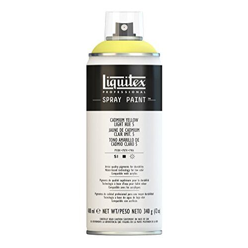 LIQUITEX Vernice Spray Professionale A Base D'acqua, Giallo Di Cadmio Chiaro 5 Imitazione, 400ml, 1 Pezzo
