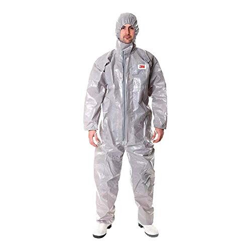 3M 3 M 4570L-Tuta protettiva, misura grande, colore: grigio