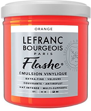 Lefranc Bourgeois Flashe  Colore acrilico, 125 ml, colore: Arancione