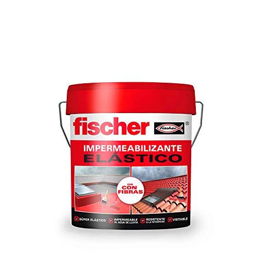 Fischer Vernice impermeabilizzante (cubo 5kg) Bianco con fibre, impermeabile ed esterno