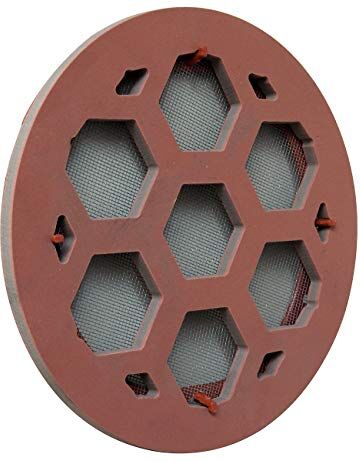 La Ventilazione Griglia di ventilazione tonda in ceramica Gres porcellanato cotto, da sovrapporre. Diametro 200 mm