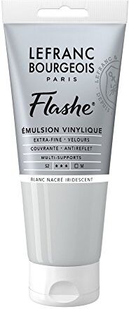 Lefranc Bourgeois Flashe Colori acrilici, Perlweiss Irisierend, 80 ml (Congezione da 1), 80 unità