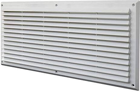 La Ventilazione A5023B Griglia di Ventilazione in Plastica Rettangolare da Sovrapporre, bianco, 500x227 mm