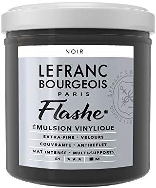 Lefranc Bourgeois Flashe – Colore, Vernice acrilica, Vinile, Nero, 125 ml (Confezione da 1), 125 unità