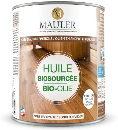 Mauler Olio biologico per parquet, mobili e controsoffitti cera look sabbia 1L