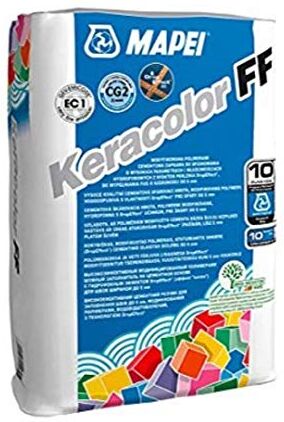 MAPEI keracolor ff 114 antracite confezione da kg 5 Malta cementizia ad alte prestazioni stuccatura fughe fino a 6 mm