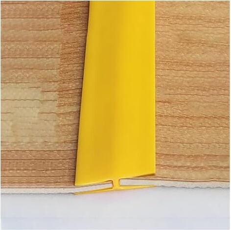 NXSLONE Striscia Di Copertura Autoadesiva, Striscia di transizione della soglia, protezione for i bordi delle porte: da legno a vinile/da piastrelle a moquette, tagliabile (Size : Yellow)