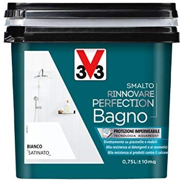 V33 Smalto Rinnovare Perfection Bagno Bianco Satinato 0,75 L