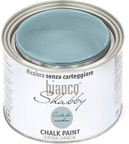 bianco Shabby CHALK PAINT Carta da Zucchero Pittura Shabby Chic Vintage per Mobili e Pareti EXTRA OPACO (500 ml)