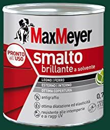 MAXMEYER Smalto a solvente per ferro e legno brillante MUSCHIO R6005, 0.75 L