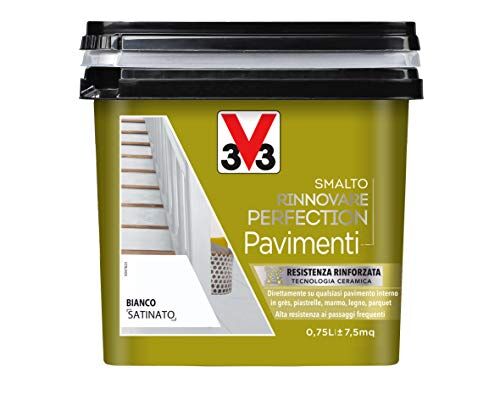 V33 Smalto Rinnovare Perfection Pavimenti Bianco Satinato 0,75 L