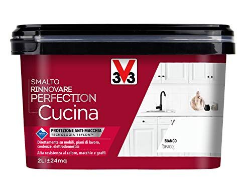 V33 Smalto Rinnovare Perfection Cucina Bianco Opaco 2 L