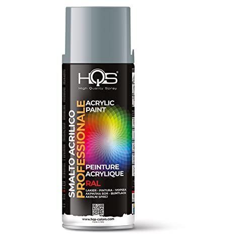 HQS High Quality Spray HQS Bomboletta di Vernice Spray Acrilica Colori Ral (Ral 7001 Grigio Argento)