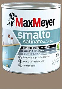 MAXMEYER Smalto All'Acqua Poliuretanico Satinato Yuta 0,75 L