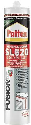 Pattex Sigillante Silicone SL620 Serramenti ed Edilizia Rame RAL 9016, Sigillante Neutro a Basso Modulo, Resiste alle Muffe, agli Agenti Atmosferici, ad Acidi e Basi Diluiti, ai Raggi UV, 300ml