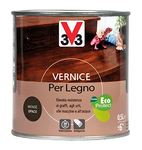 V33 Vernice per Legno Wengè Opaco 0,5 L