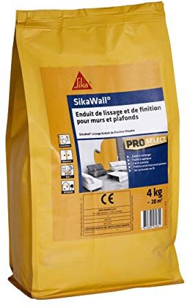 SIKA wall Levigante per finiture, per pareti e soffitti in polvere, 4 kg