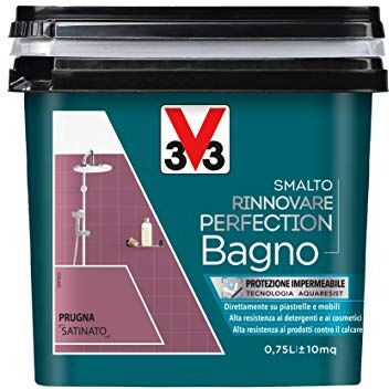 V33 Smalto Rinnovare Perfection Bagno Prugna Satinato 0,75 L