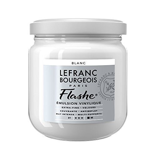 Lefranc Bourgeois Flash Vernice acrilica, Bianco Iridescente, 400 ml (Confezione da 1)
