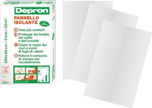 depron Pannello Isolante  80 x 125 cm spessore 3 mm confezione da 20 pannelli