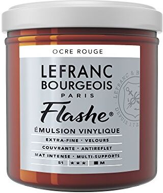 Lefranc Bourgeois Flashe – Colore, Vernice acrilica, Vinile, Rosso ocra, 125 ml (Confezione da 1)