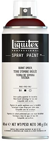 LIQUITEX Vernice Spray Professionale A Base D'acqua, Beige (Terra D'Ombra Bruciata), 400ml, 1 Pezzo