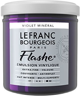 Lefranc Bourgeois Flashe  Vernice acrilica, colore viola minerale, 125 ml, colore: Viola