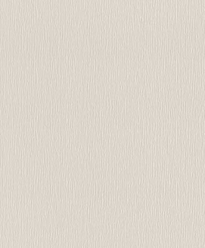 Rasch Carta da parati in tessuto non tessuto, tinta unita, colore grigio chiaro, della collezione II-10,05 m x 0,53 m (lunghezza x larghezza), colore: Grigio chiaro