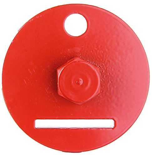 Alberts Utensile di avvitamento per supporti per recinzioni paravento   zinco fosfatato, rosso rubino RAL 3003   Ø60 mm