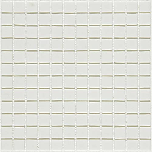 e-ceramica Mosaico in vetro, colore: Bianco