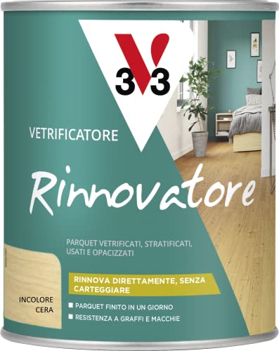 V33 Vetrificatore Rinnovatore Cera Incolore 0,75 L