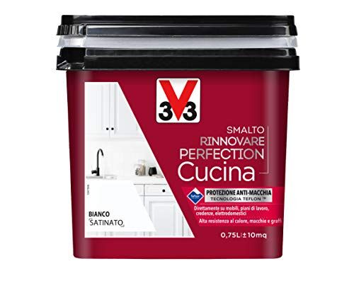 V33 Smalto Rinnovare Perfection Cucina Bianco Satinato 0,75 L