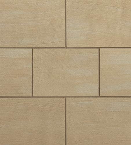 Elastolith Elabrick, SANDSTONE Mattone flessibile, Lastre in quarzo, 370x270 mm, mattonelle sottili decorazione parete, facile da applicare come mattonelle per ESTERNO o piastrelle esterno, decorazioni parete.