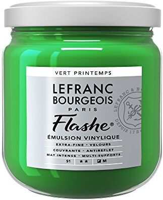 Lefranc Bourgeois Flashe Colori acrilici, Verde-frühlingsgrün, 400 ml (Confezione da 1)