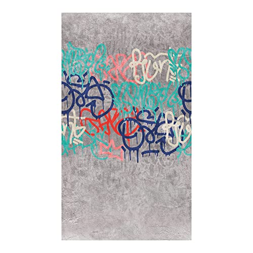 BODENMEISTER Carta da parati fotografica, in tessuto non tessuto, 3D, pietra, foresta, natura, città, 280 x 159 cm, motivo: Lifestyle Graffiti streetart