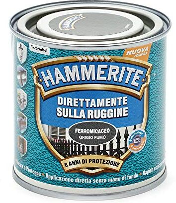 Hammerite Direttamente Sulla Ruggine Ferromicaceo Grigio Fumo 0.250 l