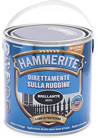 Hammerite Direttamente Sulla Ruggine Brillante Nero 2.5 l