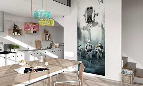 Komar Carta da parati fotografica in tessuto non tessuto, motivo: Star Wars Imperial Forces, dimensioni 100 x 250 cm (larghezza x altezza), 1 pannello, con colla inclusa, multicolore