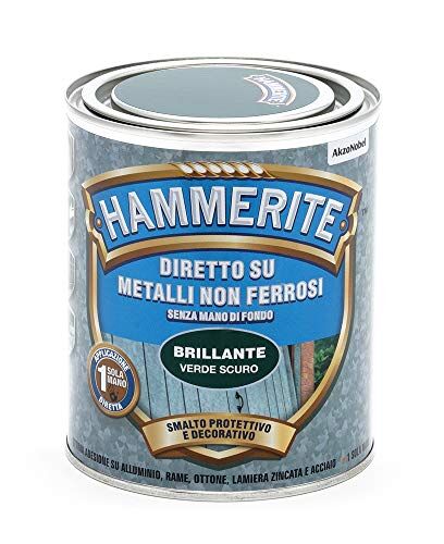 Hammerite Diretto Metalli non Ferrosi Verde Scuro 0.75 L