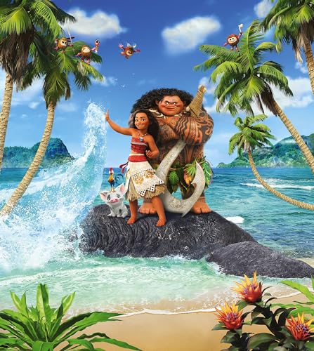 Komar Disney Moana Beach  Carta da parati in tessuto non tessuto, dimensioni: 250 x 280 cm (larghezza x altezza)