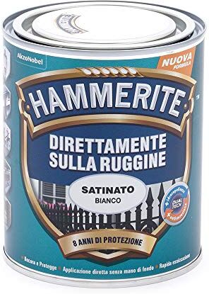 Hammerite Direttamente Sulla Ruggine Satinato Bianco 0.75 l