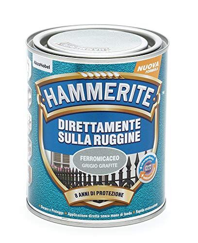 Hammerite Direttamente Sulla Ruggine Ferromicaceo Grigio Grafite 0.75 l