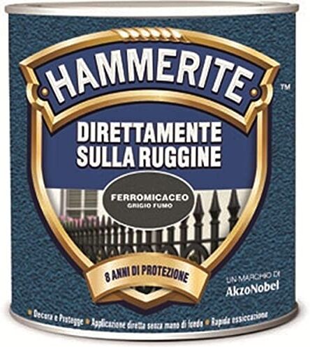 Hammerite Direttamente Sulla Ruggine Ferromicaceo Grigio Fumo 0.75 l