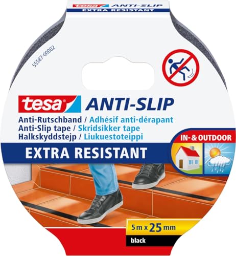 Tesa Anti-Rutschband, 25 mm x 5,0 m, schwarz