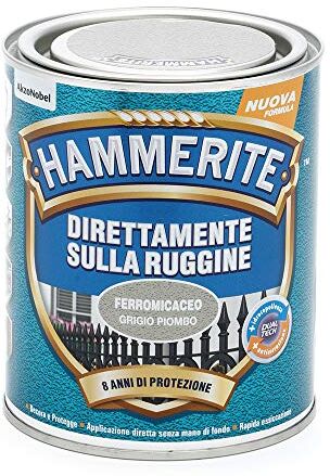 Hammerite Direttamente Sulla Ruggine Ferromicaceo Grigio Piombo 0.75 l