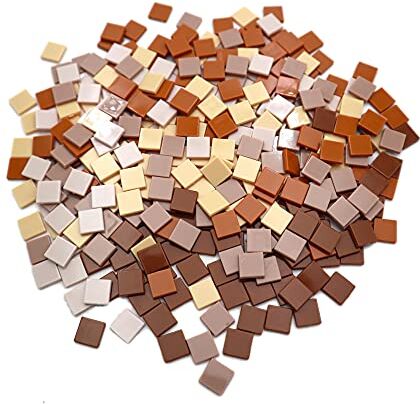 Armena Piastrelle per mosaico in acrilico, 1 x 1 cm, colore: Marrone