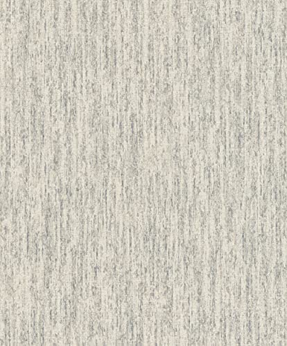 Rasch Carta da parati  della collezione Kalahari in tessuto non tessuto bianco, beige e grigio con struttura in tessuto 10,05 m x 53 cm (L x P)